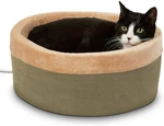 Heated Bed For Indoor Cats, Dogs, And Pets Round Walled Thermo-kitty. Fixed Price $100.97.