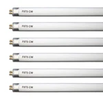 Accway (6 Pack) F8T5/CW 4100K 12 Linear Fluorescent Light Bulb, 8W Cool Whi.... Fixed Price $22.33.