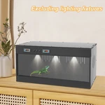 Lizard Pet Snake Terrarium Lives Tank Pvc Tempered Glass Reptile Enclosure Cage. Fixed Price $143.50.