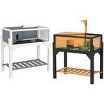Pawhut Tortoise Habitat With Storage Shelf, Wooden Enclosure. Fixed Price $104.99.
