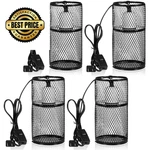 Vihose 4 Pcs Reptile Heat Lamp Guard With 150W Ceramic Emitter White. Fixed Price $84.98.