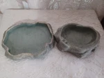 2X Zoo Reptile Food Water Dish Rock Terrarium Bowls Hard Plasti Medium. Fixed Price $16.95.