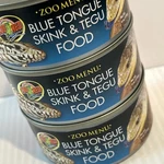 Lot 3 Zoo Menu Tegu, Blue Tongue Skink & Food 6 Oz EACH/227E. Fixed Price $11.25.