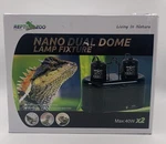 Reptizoo Mini Duel Lamp Dome Dual-bulb Fixture New Open Box. Fixed Price $18.99.