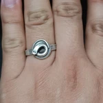Fine Silver Rings Band Tribal Craft Reptile Snake Mark Unisex. Fixed Price $35.00.