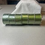 Item# R699 Solid Green Satin Caspari Wired Ribbon 1.5 X9YDS Made Taiwan. Fixed Price $30.00.