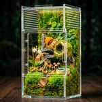 Zenwukong Jumping Spider Enclosure - Acrylic Terrarium 3X3X6INCH, Transparent. Fixed Price $26.91.