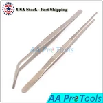 Stainless Steel Straight And Curved Nippers Tweezers Feeding Tongs. Fixed Price $9.65.