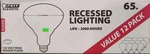 Feit 40 65W Indoor Flood Light Bulbs White Pack Of 12 Alt To Phillips Brand. Fixed Price $59.99.