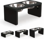 Elevated Bowls, Bamboo Raised For Medium Dogs, With 2 Stainless Ste. Fixed Price $42.95.