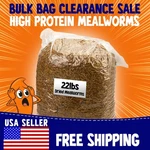 22LB Bulk Bag Dried Mealworms High Protein Chicken Treat Non-gmo Clearance. Fixed Price $92.99.