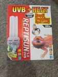 Zoomed Ubv + Heat Repti Basking Spot Lamp 100W Combo Pack FSC-1. Fixed Price $38.99.