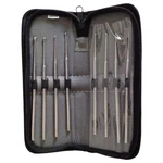 8 Piece Ball Tipped Snake Gender Probe Set Stainless Steel Leather Case. Fixed Price $19.75.