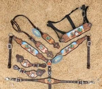 Halloween Tack Set For Horse Pumpkin With Desert Background Hand-carved. Fixed Price $299.00.