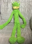 Multipet Swingin Slevin 27-INCH Green Frog Plush Dog Toy-slightly Used!. Fixed Price $7.75.