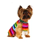 Rubies Pet Shop Boutique Dog M/l Serape Costume Accessory Colorful Rainbow. Fixed Price $8.95.