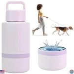 Insulated Dog Water Bottle With Travel Bowl, Lover Gift, Portable. Fixed Price $44.93.