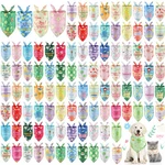 Sweetude 100 Pcs Plaid Dog Bandanas Bulk Paw Print Scarf Bibs Puppy Pet. Fixed Price $74.63.