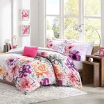 Comforter Set Vibrant Floral Design, Teen Bedding King/cal Pink. Fixed Price $34.95.