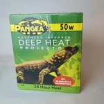 Reptile Pet Infrared Deep Heat Projector 50 Watt With Silicone Protector Pangea. Fixed Price $21.00.