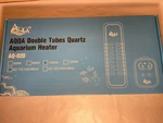 Aqqa Aquarium Heater Double Tube Quartz 1000W. Submersible 105-238 Gal AQ020 New. Fixed Price $37.99.