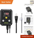 Reliable Digital Temperature Controller With Display For Seeds & Pets, 1000W. Fixed Price $34.67.