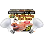 's Bundle With Zoomed Basking Spot 100W Reptile Heat Lamp Value 2 Pack.... Fixed Price $32.86.