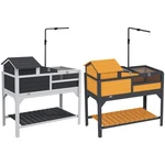 Pawhut Tortoise Habitat With Adjustable Lamp Holder, Storage Shelf. Fixed Price $76.99.