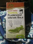 Zilla Canopy Series Tropical Fluorescent Uvb/uva Bulb 13 Watt. Fixed Price $10.50.