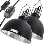 8.5 Inch Reptile Light Fixture With Dimming/separate Switches, 2 Packs Deep Dome. Fixed Price $120.36.