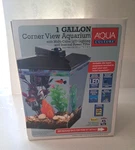 Culture 1 Gallon Corner View Aquarium W/lighting & Filter New Open Box. Fixed Price $22.49.