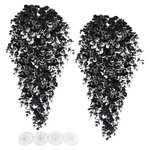 Hamiledyi Fake Reptile Plants 2 Pack Hanging Pcs, Black And White. Fixed Price $14.70.