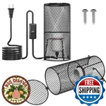 Tobebright 2PACK Reptile Heat Lamp Guard With 150W E26 Ceramic Holder,anti. Fixed Price $59.06.