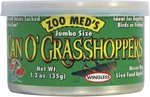 Zoo Med Can O' Grasshoppers Reptile Wet Food Jumbo Size, 1.2 Oz. Fixed Price $8.99.