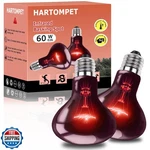 Hartompet 60W Infrared Heat Lamp Perfect Basking Spot Bulb For Lizards,. Fixed Price $27.99.