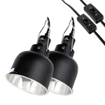 Cavachew 2 Pack Reptile Light Fixture, 5.5IN Deep Dome Lamp .... Fixed Price $43.30.