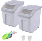 Ruian 20LB Airtight Pet Food Storage Container Dog Cat Bin W/ Locking Lid. Fixed Price $98.66.