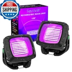 Sayitwill Rechargeable 2 Pack, 6000AMH Battery Powered Blacklight, 3. Fixed Price $57.49.
