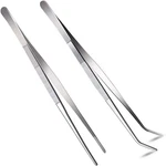Pcs 12 Inch Long Handle Stainless Steel Straight Curved Tweezers Nippers,. Fixed Price $11.85.