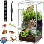 Jumping Spider Enclosure, Acrylic Terrarium With Magnetic Door And All-side V. Fixed Price $27.99.