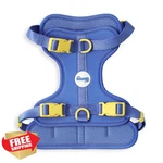 The Licker Arlo Adjustable Harness No Pull Cura Ao 3 Buckle Leash. Fixed Price $64.99.
