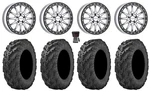 Raceline Alpha Bdlk 17" Wheels Si +25MM 30" Reptile Tires Rzr Turbo & Pro. Fixed Price $1641.12.