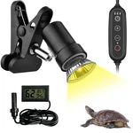 Domica 2/4/8H Timer Reptile Heat Lamp 50W Uva Uvb Dimmer+gauge. Fixed Price $25.39.