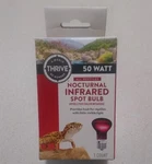 Nocturnal Infrared Heat Lamp/spot Bulb Reptile Thrive 100 Watt. Fixed Price $14.95.