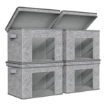 Univivi Fabric Foldable Storage Boxes Large Bins With Lids 4-PACK C.... Fixed Price $55.76.