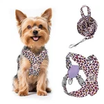 Pawaboo Small Dog Harness Xs(neck 11.8-15.9" Chest 10.6-12"), Pink Leopard. Fixed Price $17.84.