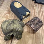 Exo Terra 4-SET Reptile Cave Natural Hiding Place Look Water Log Bark. Fixed Price $40.00.