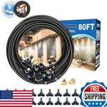 Misting System For Patio 80FT(24M), Water Mister Hose Outdoor, Backyard. Fixed Price $80.21.