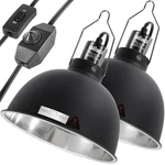 Oiibo 8.5 Inch Reptile Light Fixture With Dimming/separate Switches, 2 Packs .... Fixed Price $52.17.