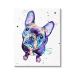 Stupell Industries French Bulldog Purple Hued Canvas Wall Art, Design By .... Fixed Price $155.49.